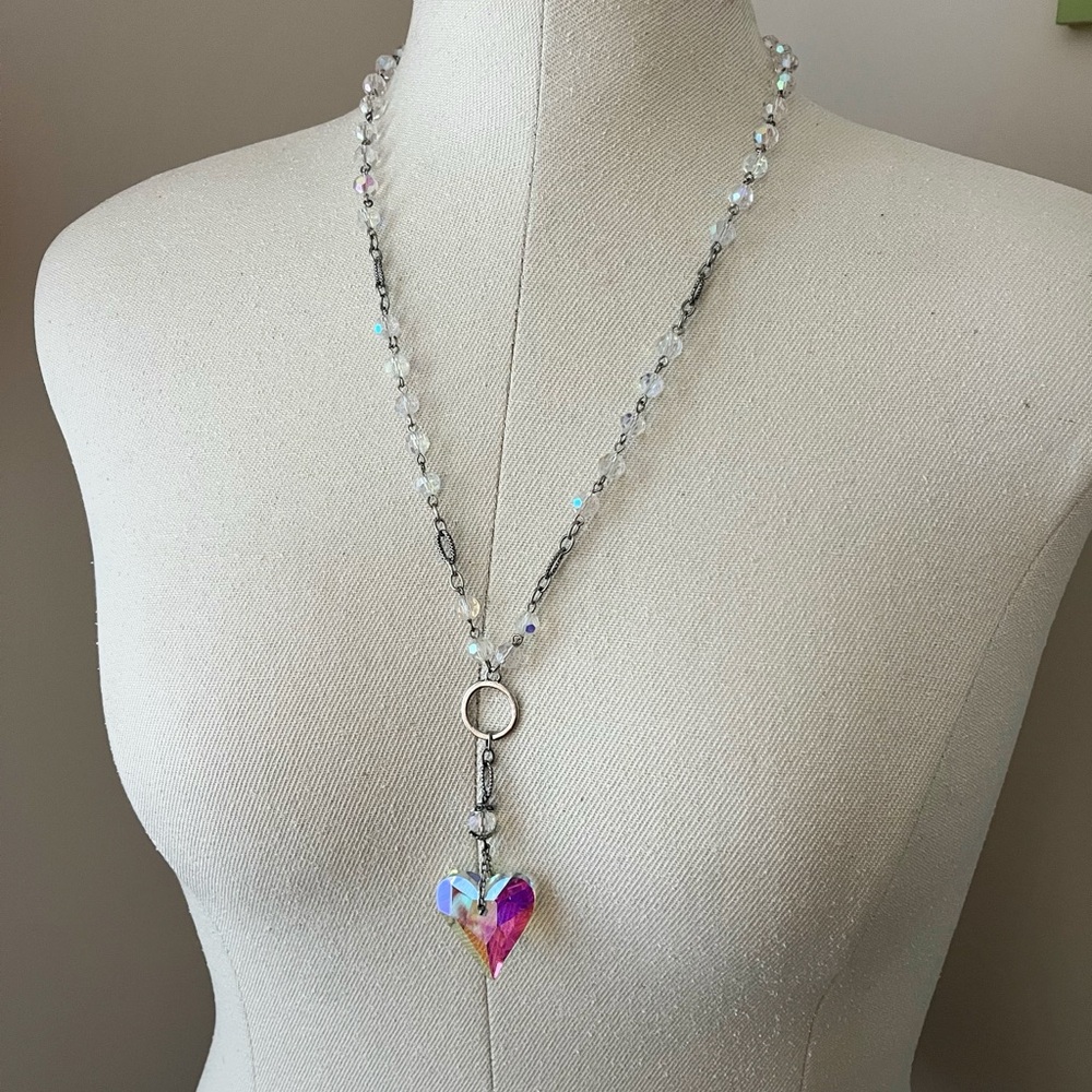 Crystal heart necklace